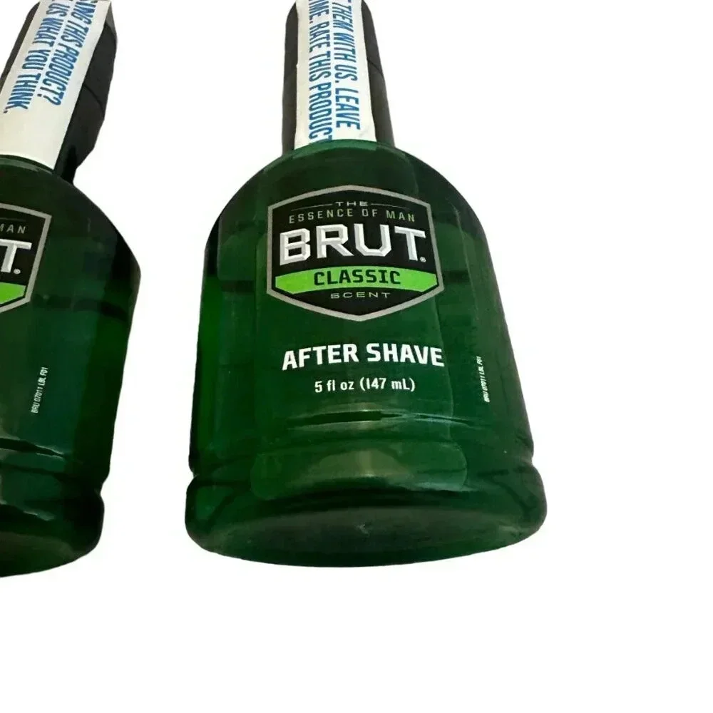 Brut Classic After Shave 5 Fluid Ounces Scented Classic Two Bottles Sealed New